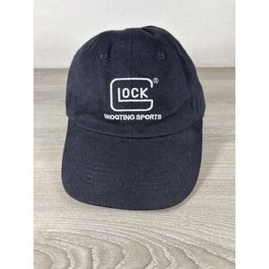 Glock Shooting Sports Hat Mens Black Cotton Adjustable Baseball Cap Logo Logo